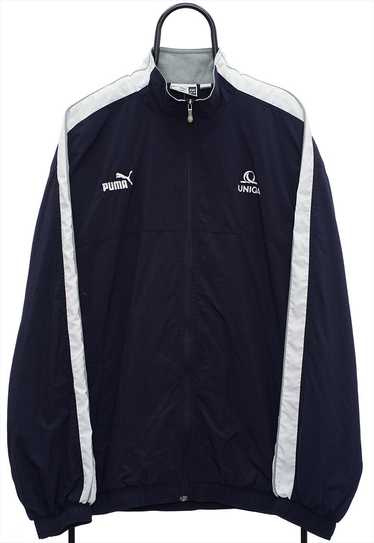 Vintage Puma Navy Tracksuit Jacket Mens