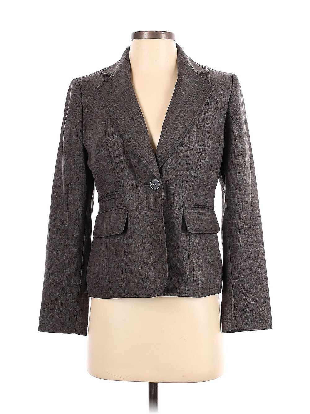 Nine West Women Gray Blazer 4 Petites - image 1