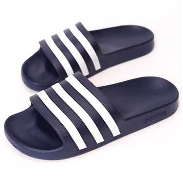 Adidas Adidas Adilette Striped Slip On Aqua Slide… - image 1