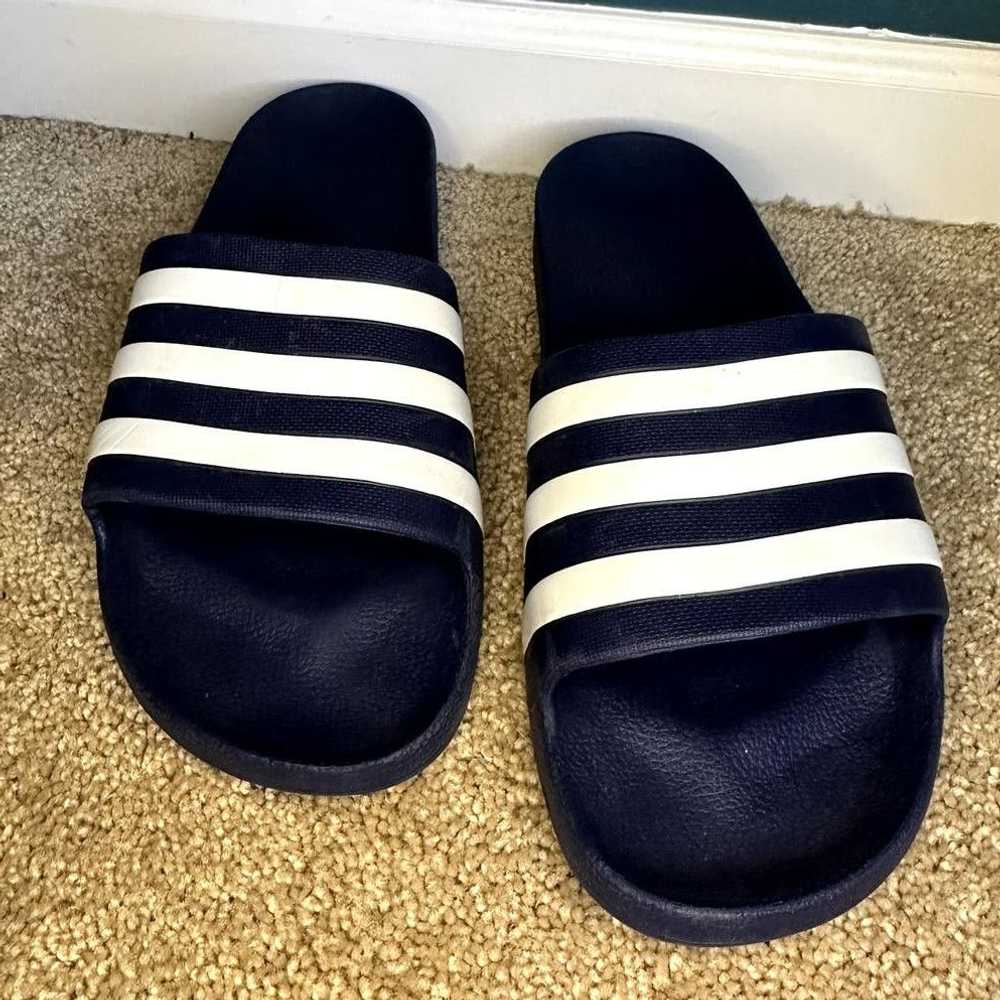 Adidas Adidas Adilette Striped Slip On Aqua Slide… - image 3