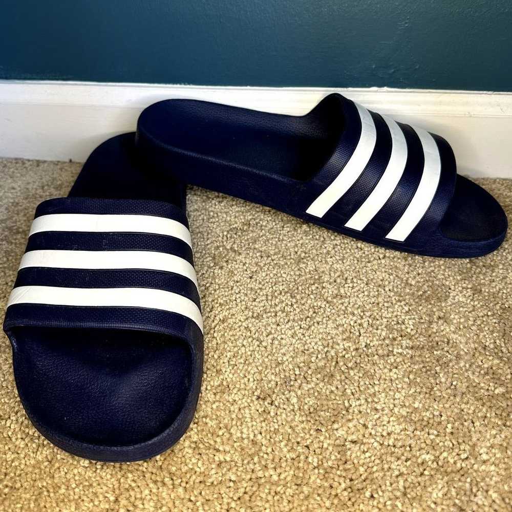 Adidas Adidas Adilette Striped Slip On Aqua Slide… - image 4