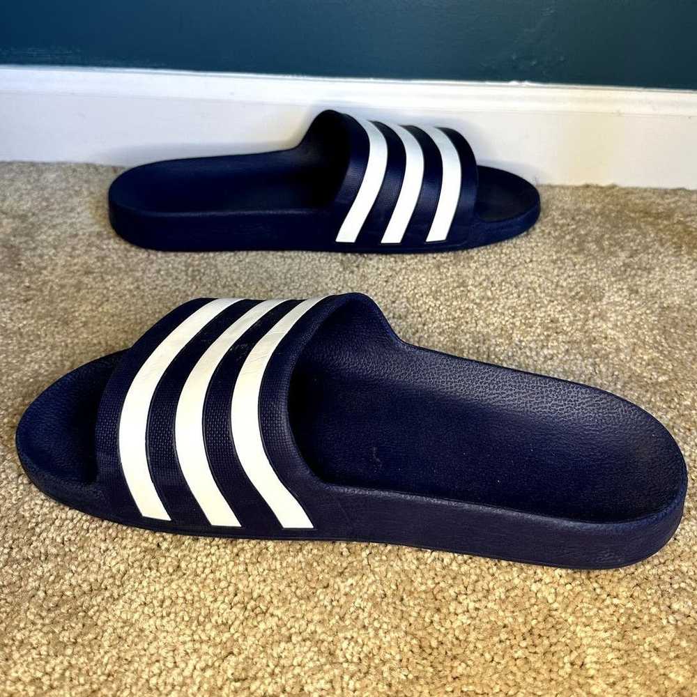 Adidas Adidas Adilette Striped Slip On Aqua Slide… - image 7