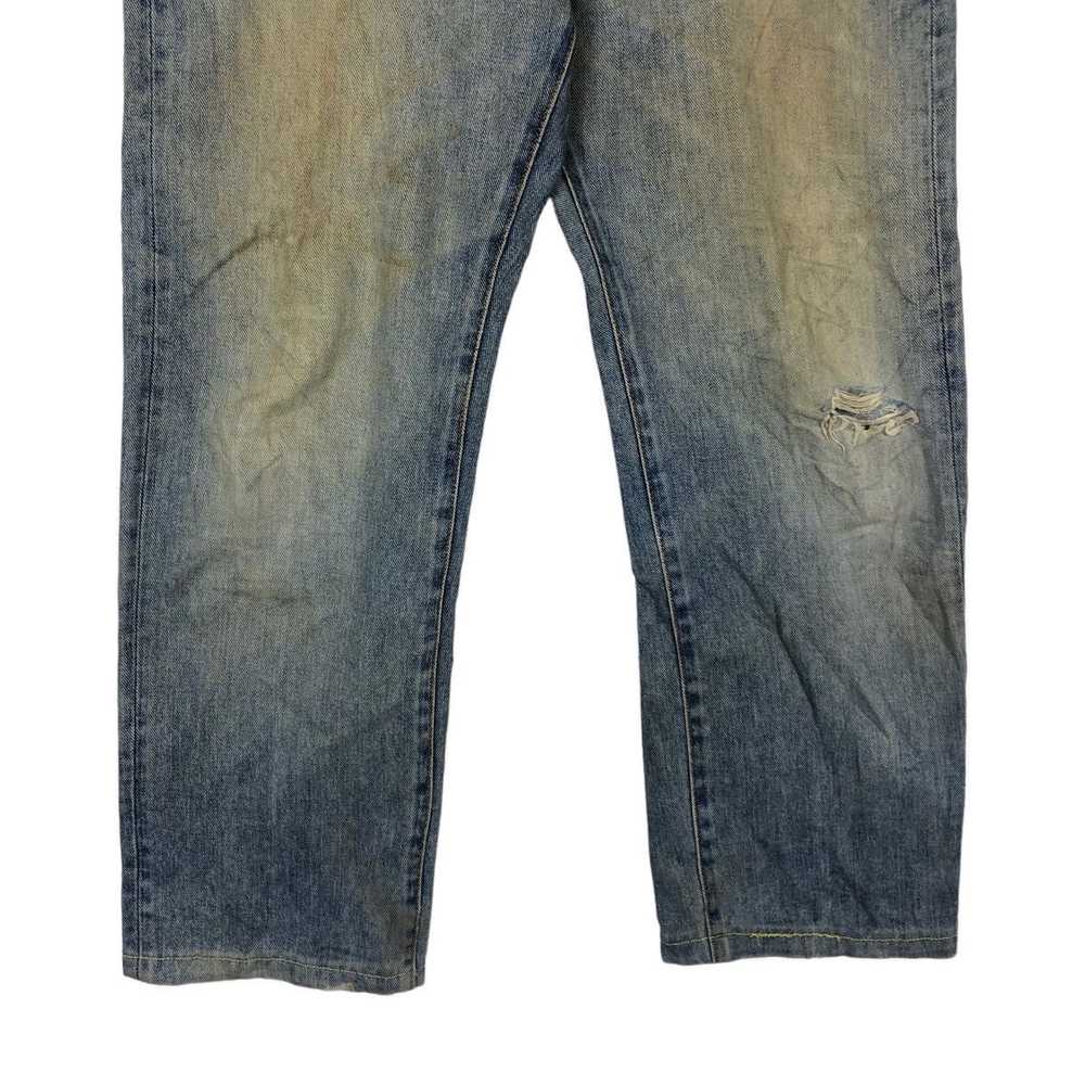 Japanese Brand 🔥90’s Vintage Distressed Denim Je… - image 4