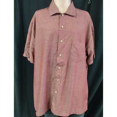 Batik Bay Batik Bay Men's Burgundy Shirt/Button Up