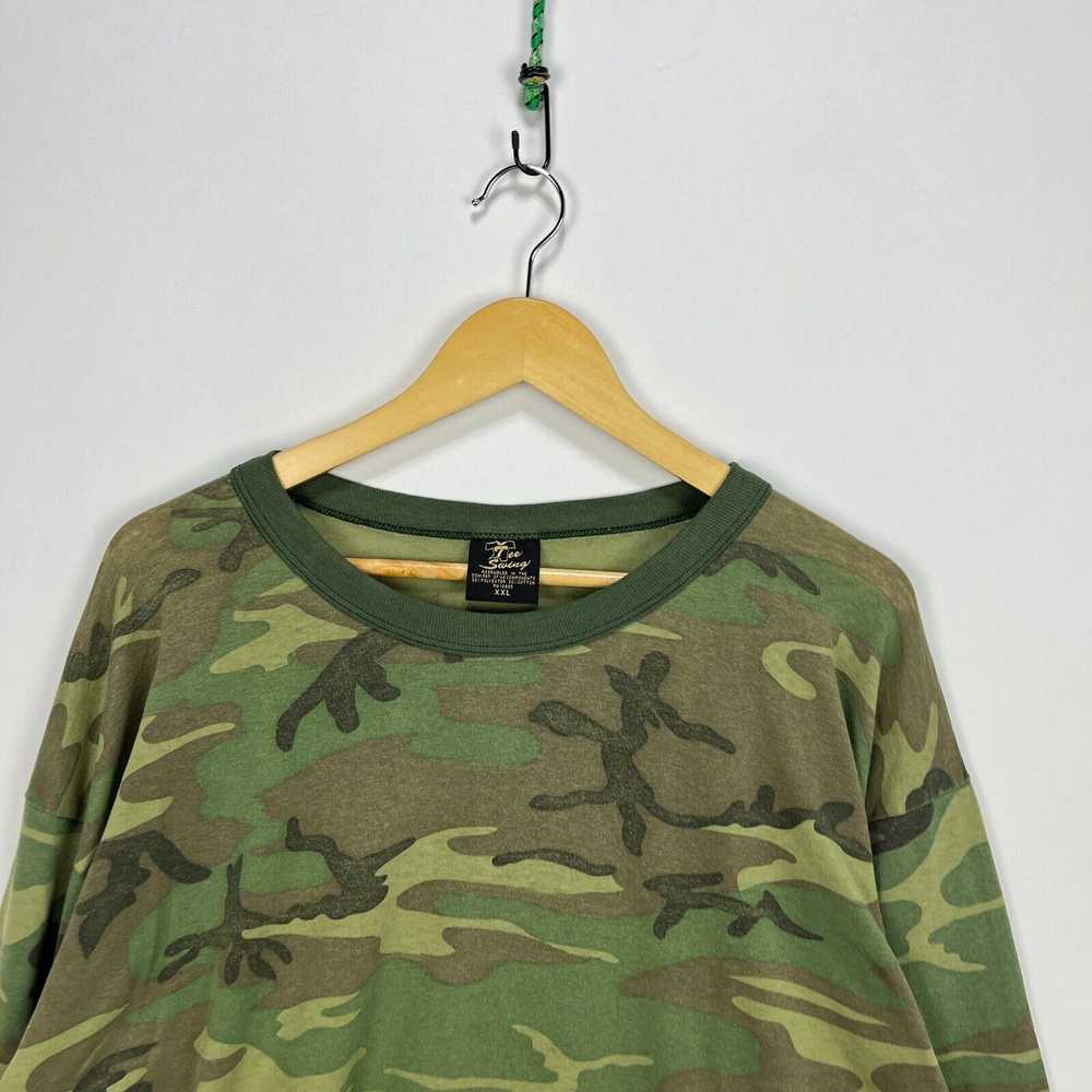 Camo × Vintage Vintage 90s Faded Camo Longsleeve … - image 2