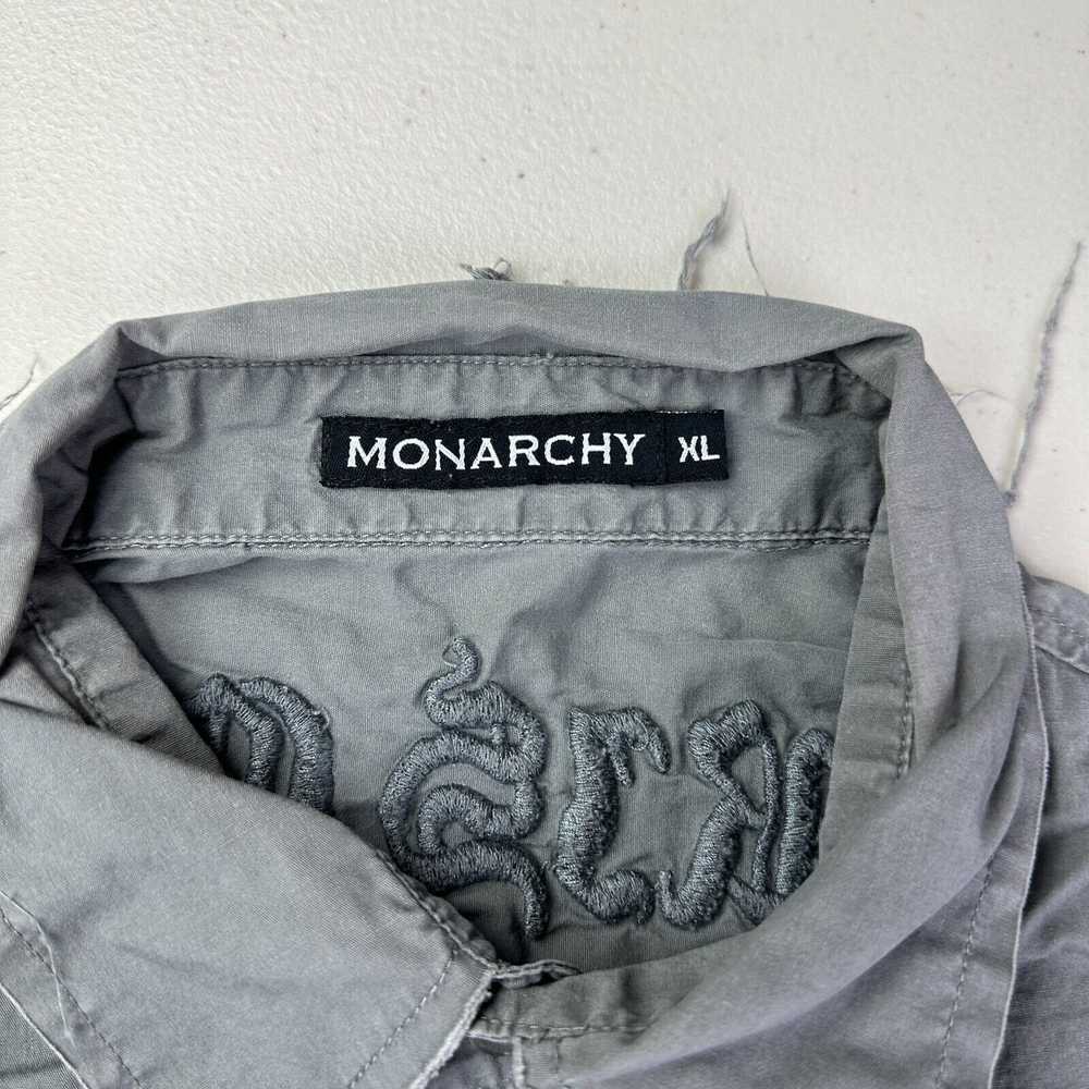 Monarchy Monarchy Embroidered Biker Moto Button U… - image 5