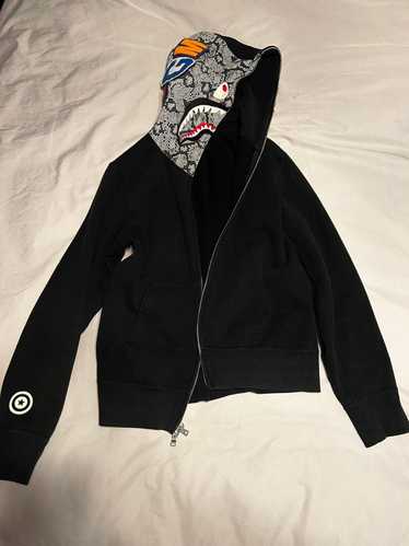 Bape Snakeskin Shark Full Zip Hoodie