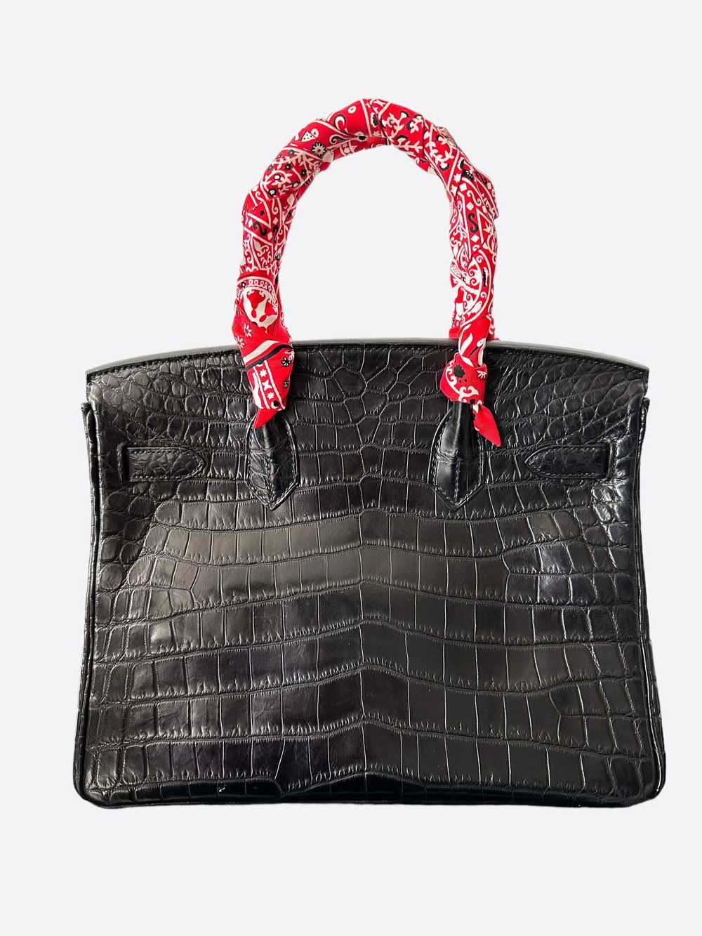 Hermes Hermès Black Matte Niloticus Crocodile Bir… - image 3