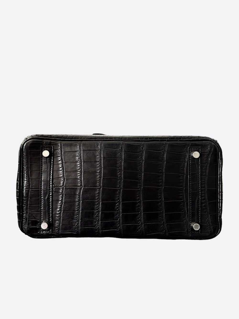 Hermes Hermès Black Matte Niloticus Crocodile Bir… - image 5