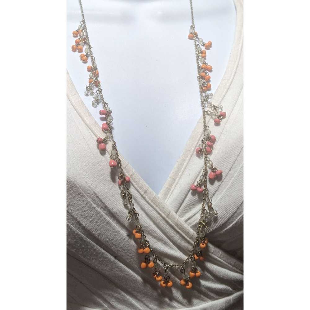 J.Crew J.Crew Orange Glass Bead Fringe Necklace - image 6