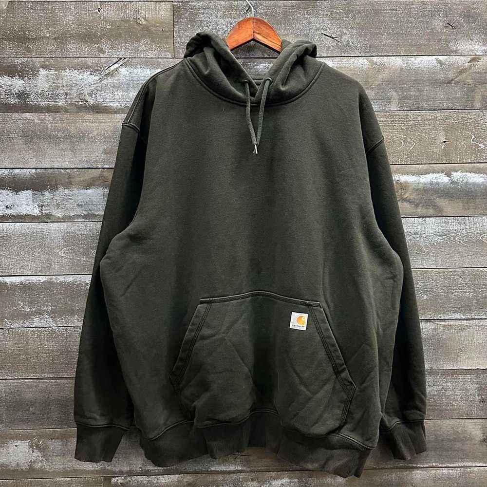 Carhartt Vintage Carhartt Workwear Hoodie Olive G… - image 1