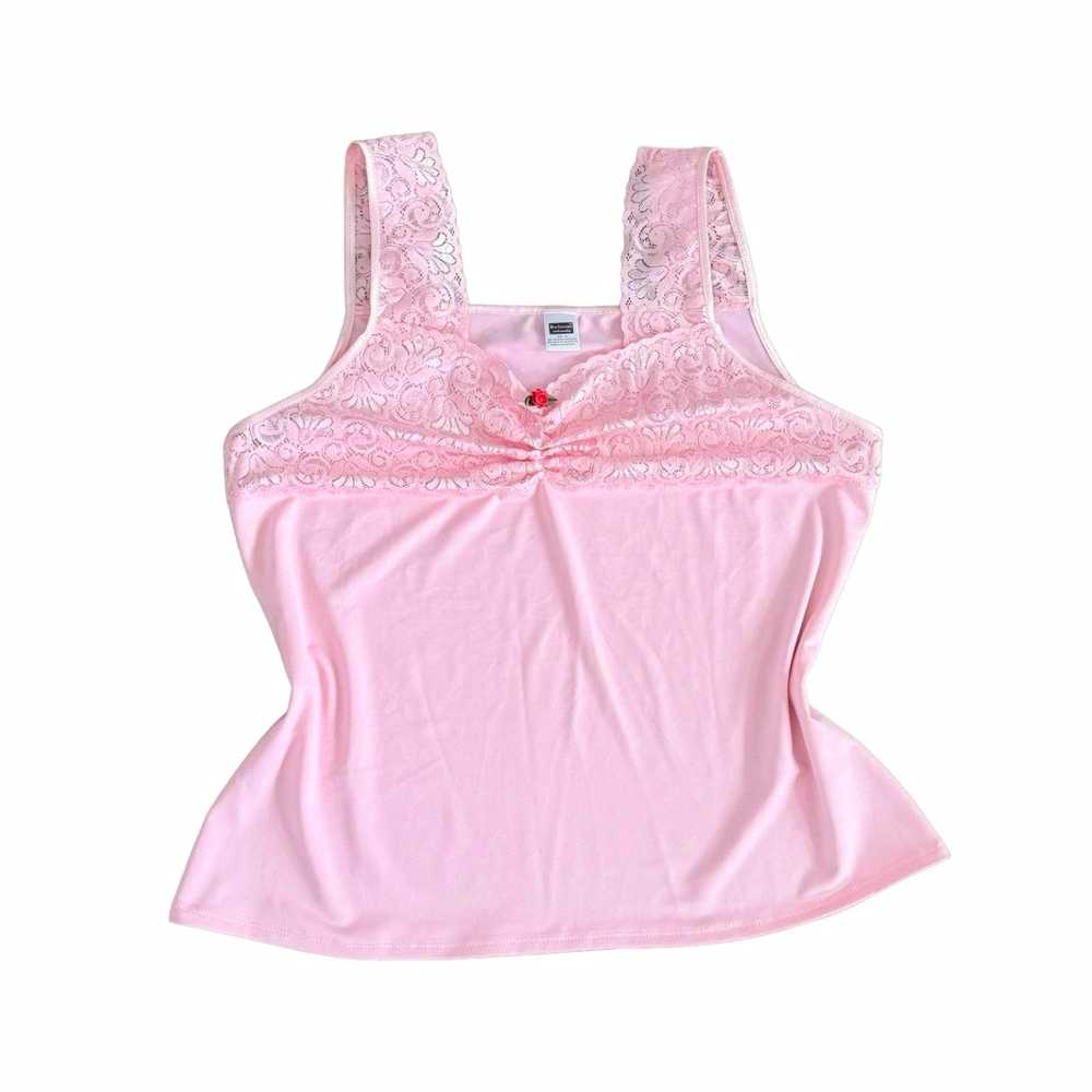 2000s Lacy Rosebud Cami (XL) - image 1