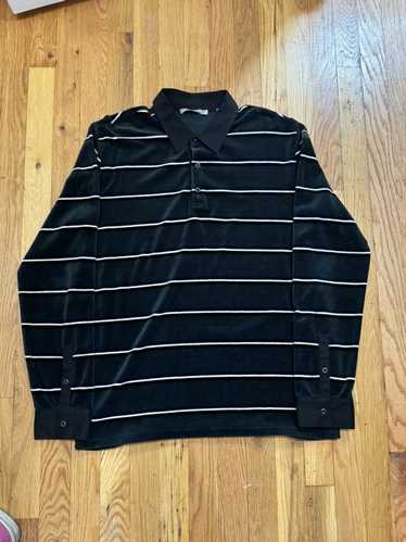 Vince VINCE striped quarter button L/S