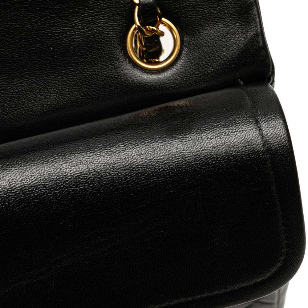 Black Chanel Medium Classic Lambskin Double Flap … - image 9