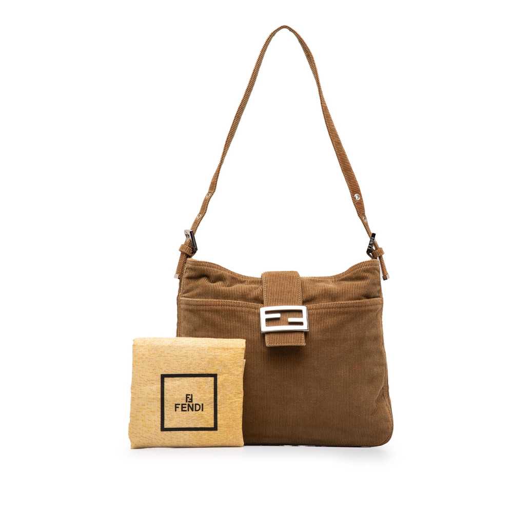 Brown Fendi Corduroy Shoulder Bag - image 12