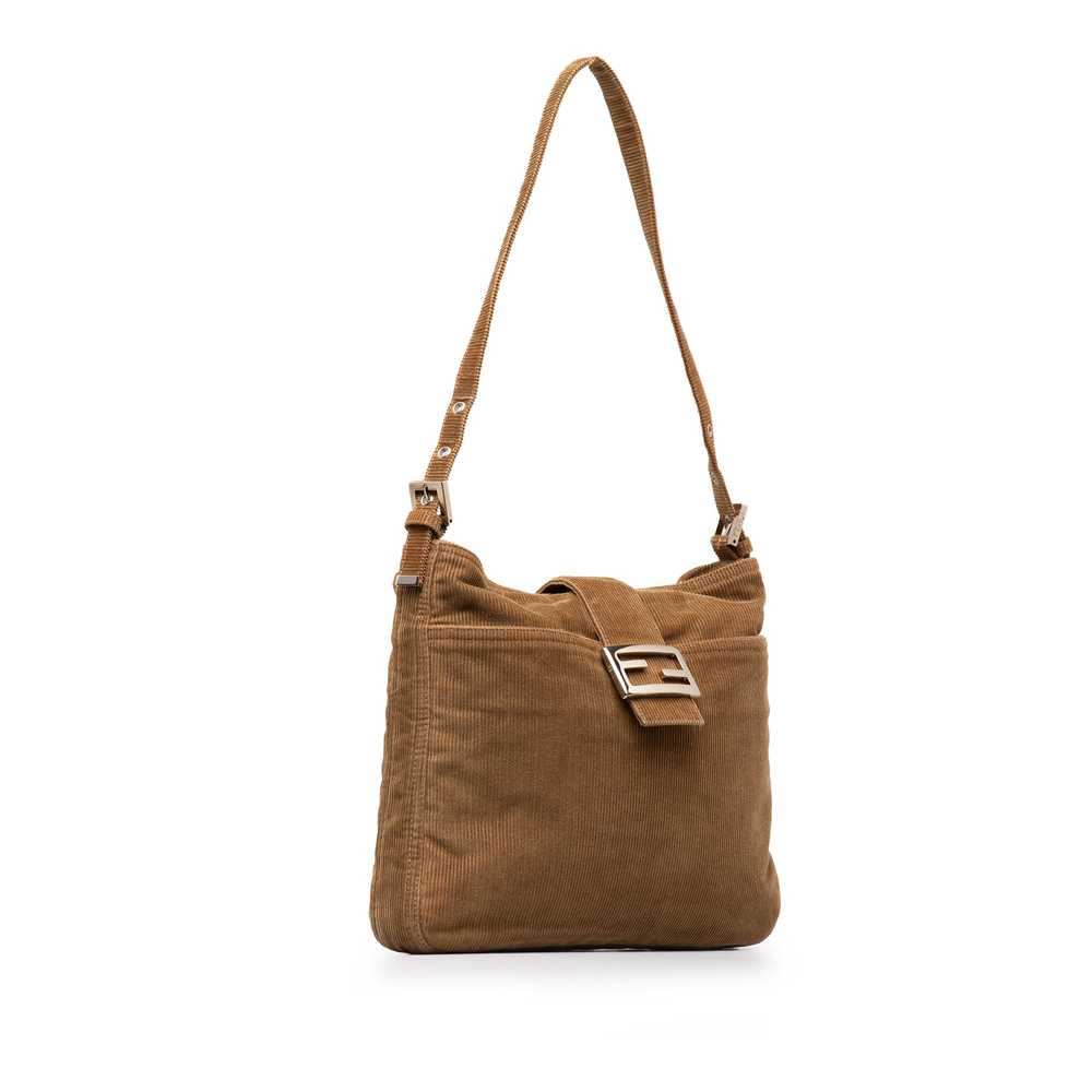 Brown Fendi Corduroy Shoulder Bag - image 2