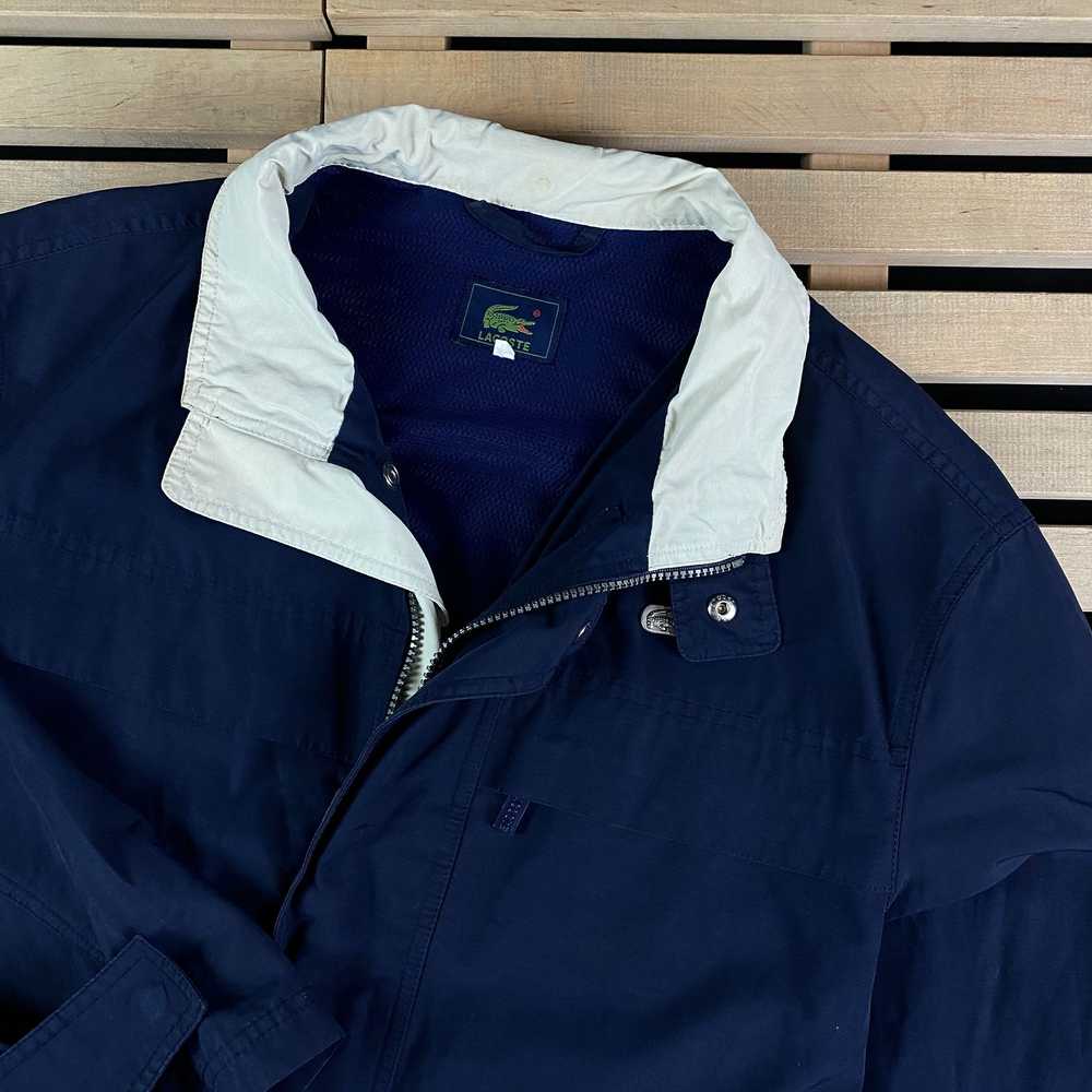 Lacoste × Luxury × Vintage Mens Bomber Jacket Lac… - image 2