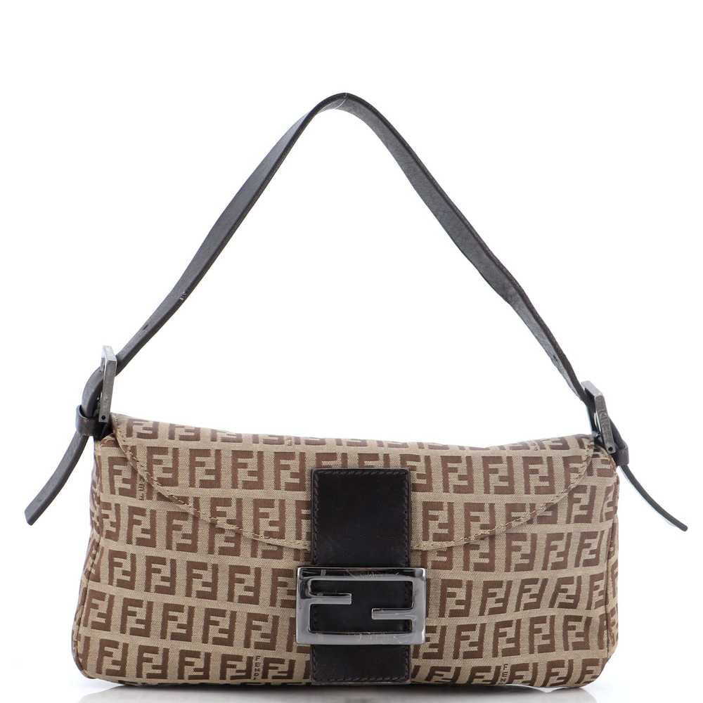 FENDI Double Flap Bag Zucchino Canvas Medium - image 1