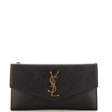 Saint Laurent Uptown Flap Wallet Leather Long - image 1