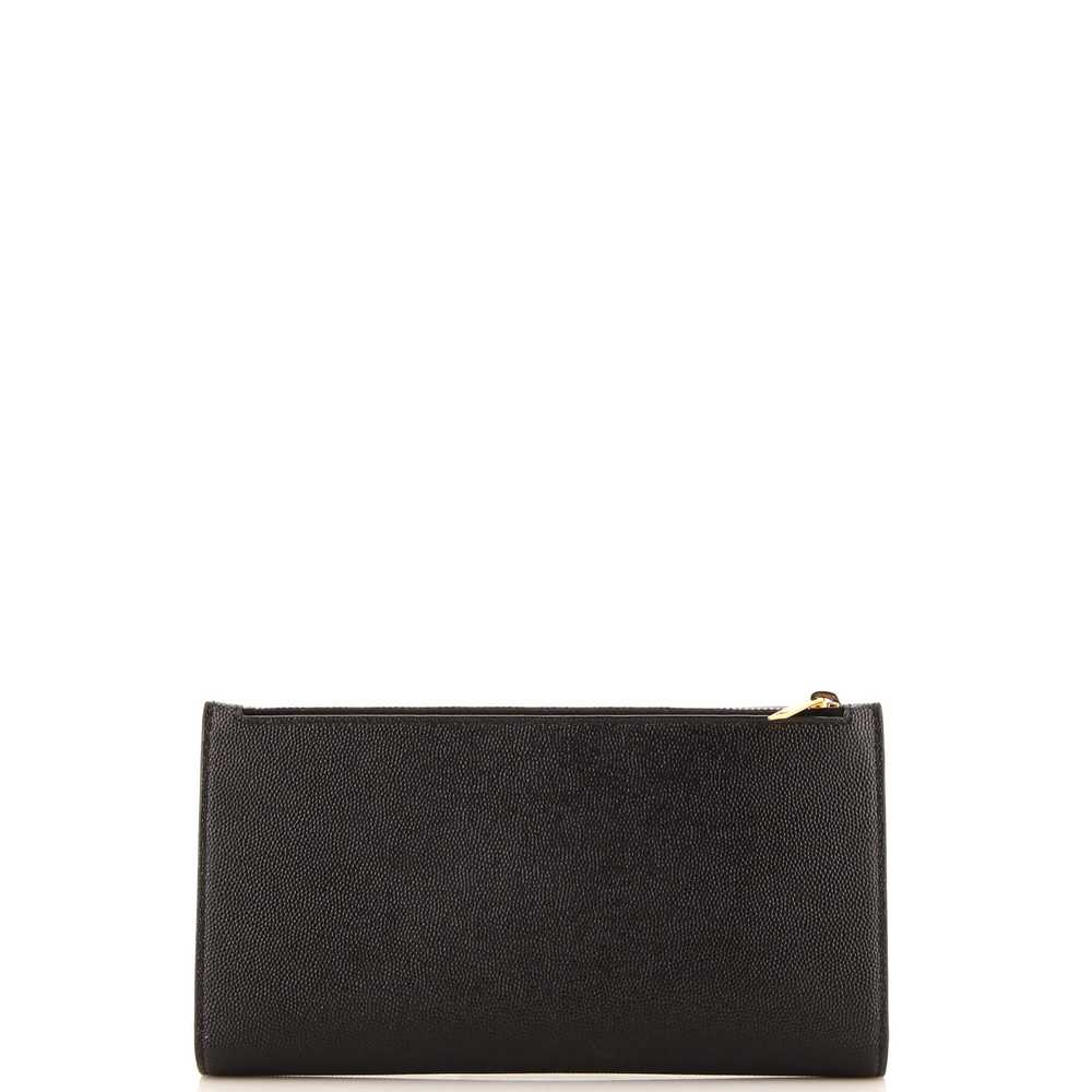 Saint Laurent Uptown Flap Wallet Leather Long - image 3