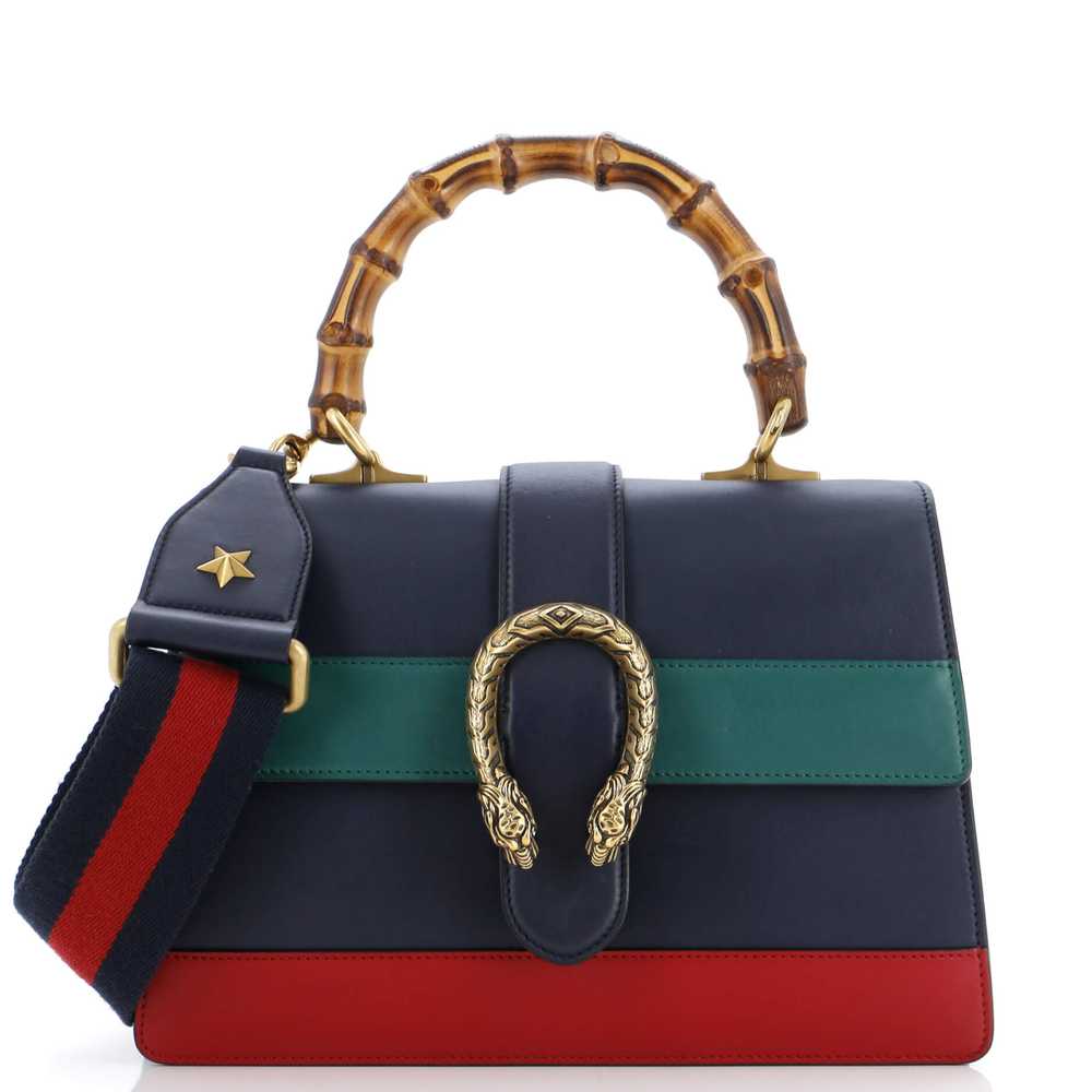 GUCCI Dionysus Bamboo Top Handle Bag Colorblock L… - image 1