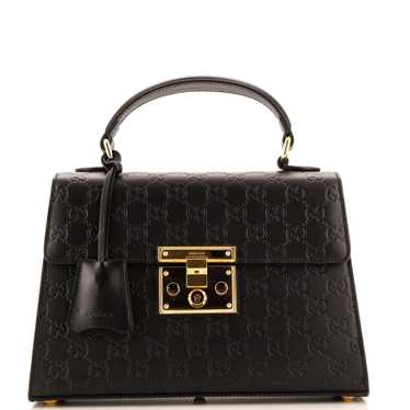 GUCCI Padlock Top Handle Bag Guccissima Leather S… - image 1