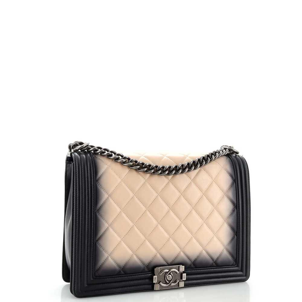 CHANEL Boy Flap Bag Quilted Ombre Leather New Med… - image 3