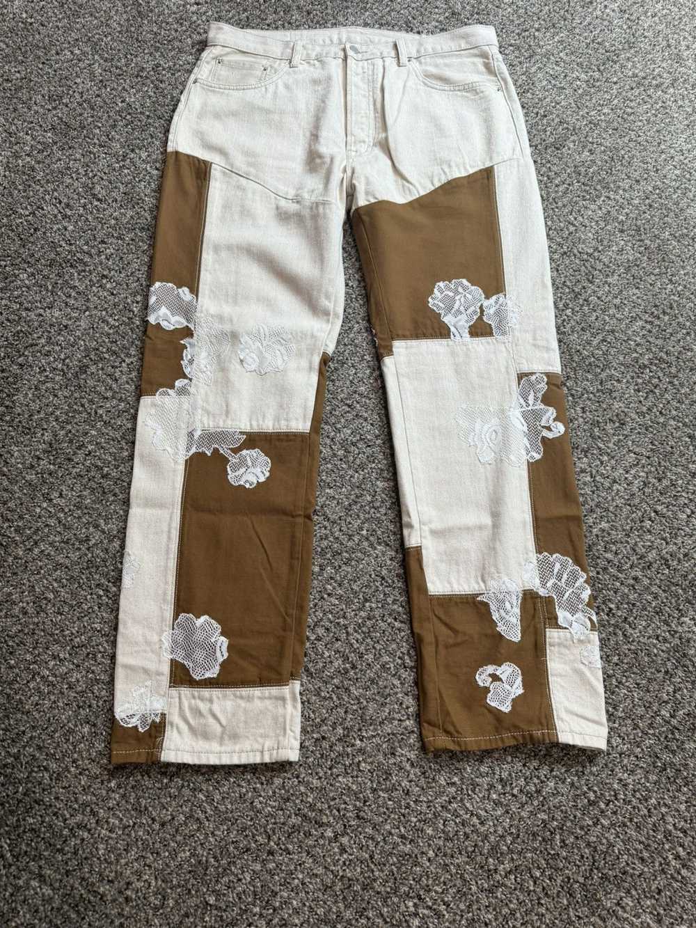 MNML MNML floral embroidered jeans - image 1