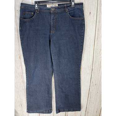 Y2K Faded Glory Flare Jeans Women Size 18 Blue Da… - image 1