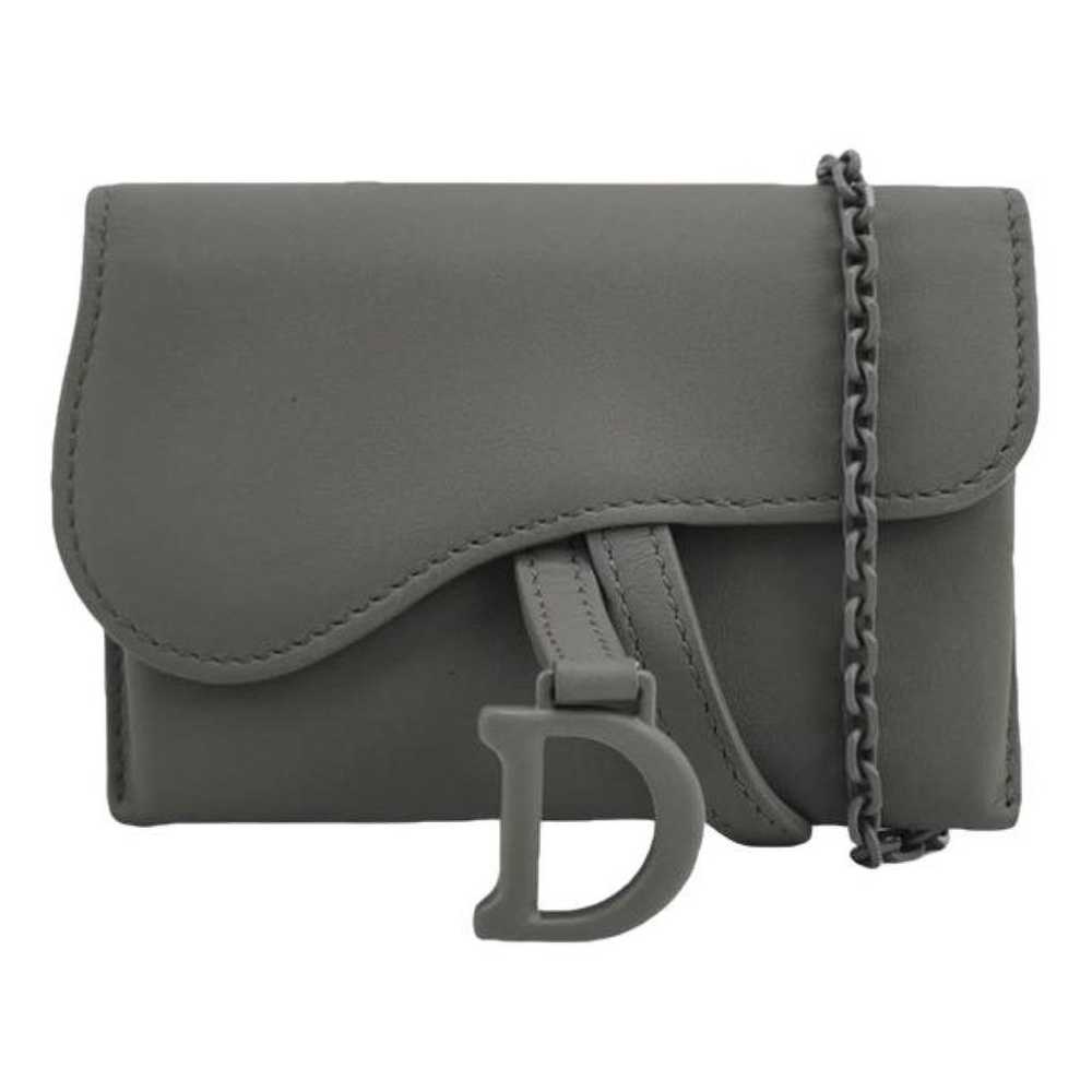 Dior Saddle rectangular leather handbag - image 1