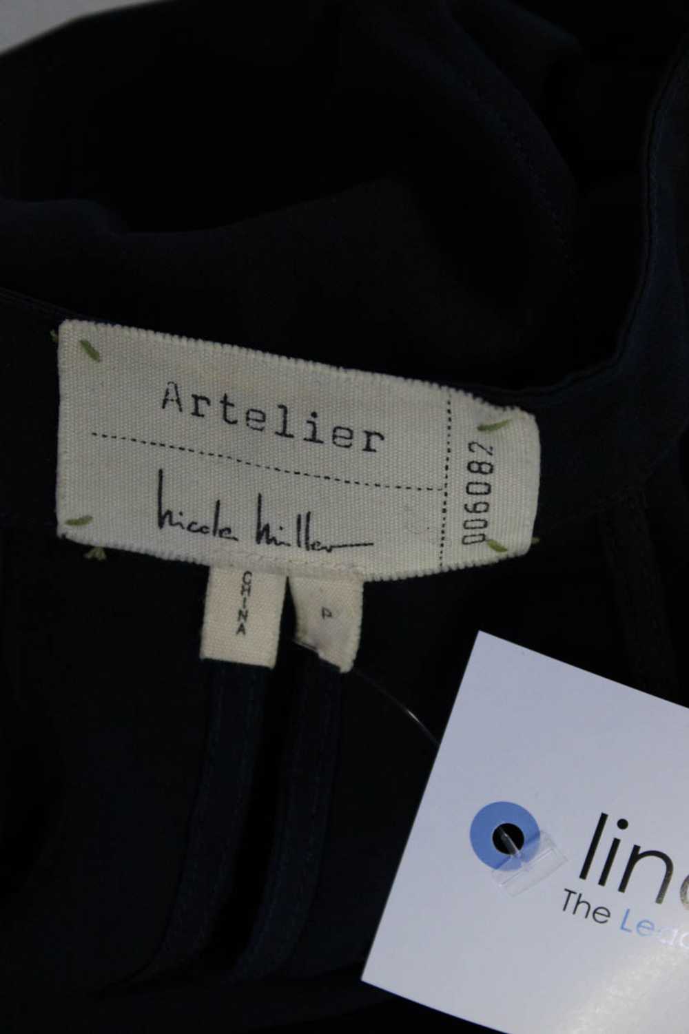 Artelier Nicole Miller Womens Buttoned Keyhole Sl… - image 3
