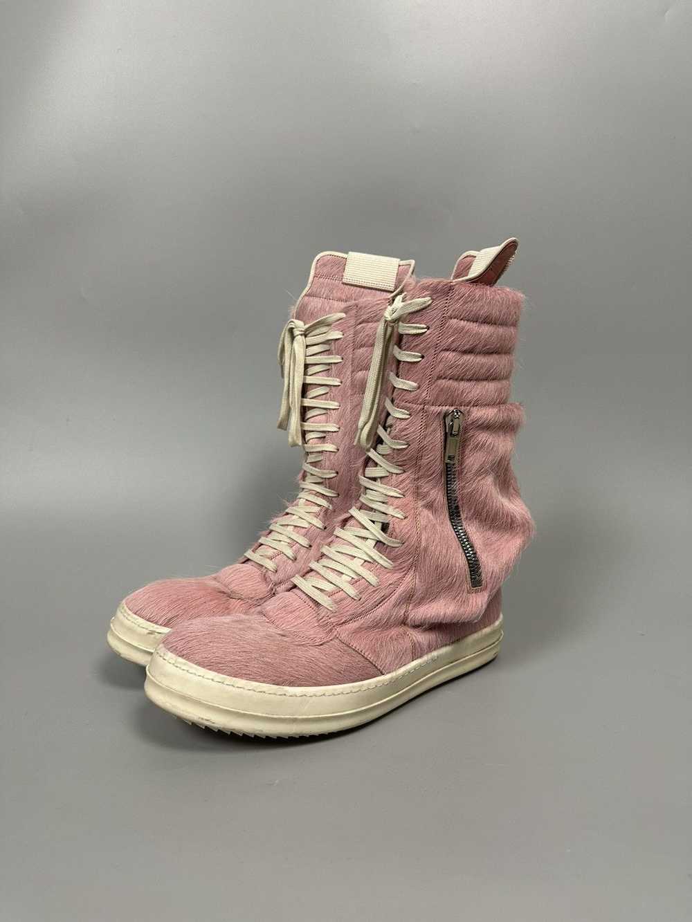 Rick Owens FW22 ‘STROBE’ Dirty Pink Ponyhair Carg… - image 2