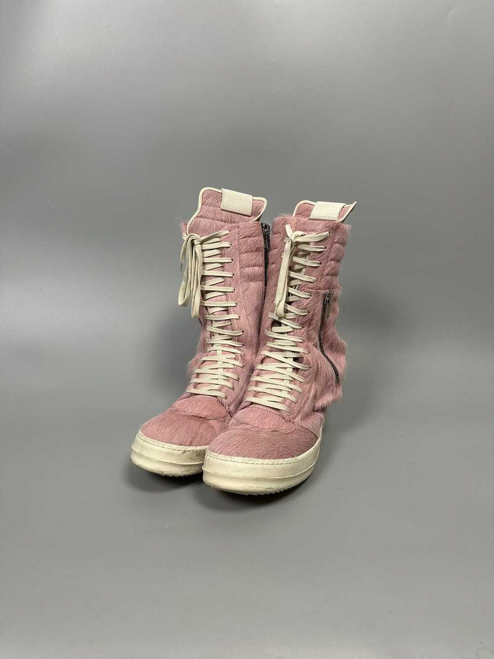 Rick Owens FW22 ‘STROBE’ Dirty Pink Ponyhair Carg… - image 3