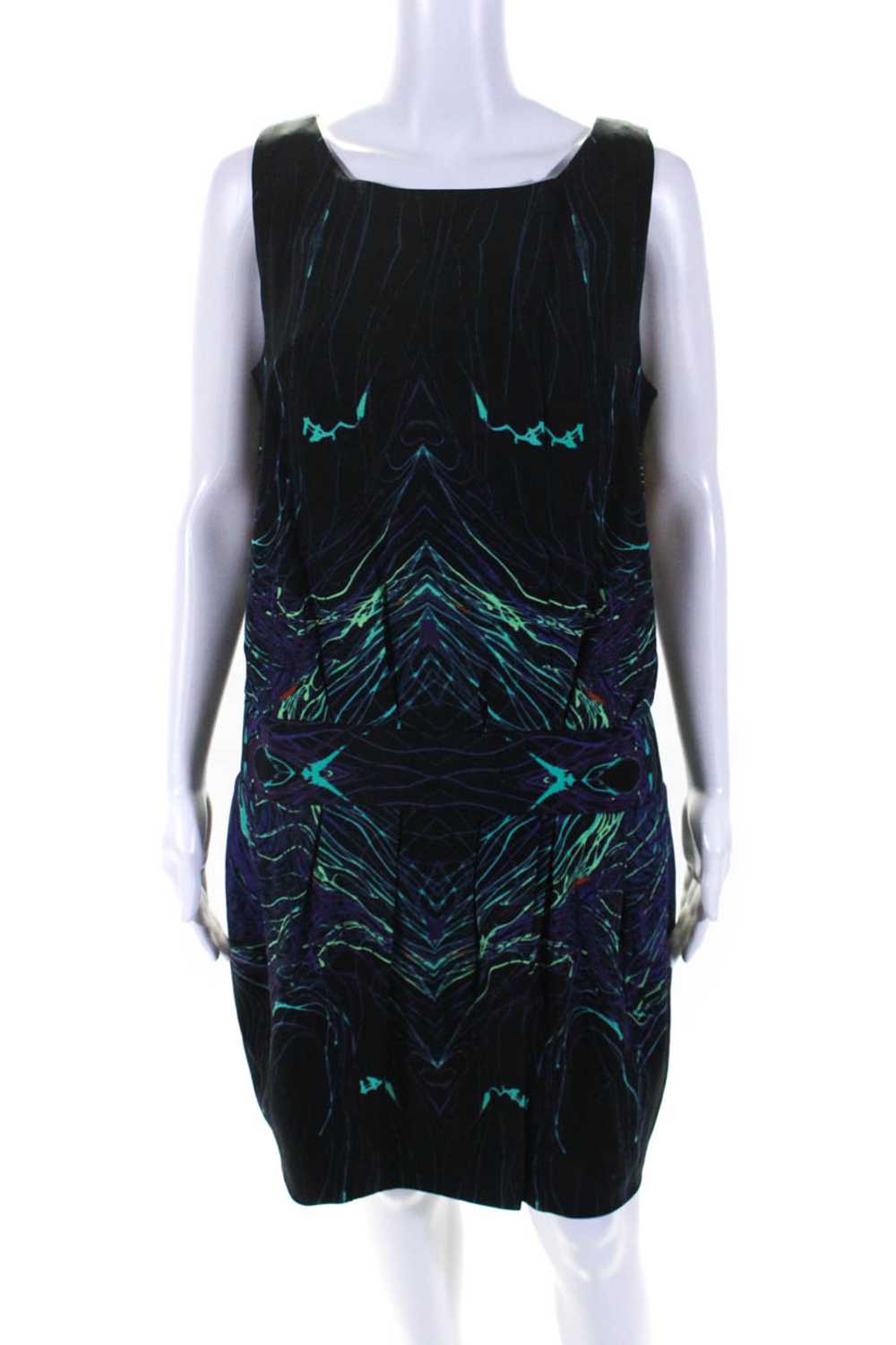 Brian Reyes Women Abstract Sleeveless Drop Waist … - image 1