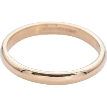 Vintage ArtCarved 14K Yellow Gold Wedding Band Rin