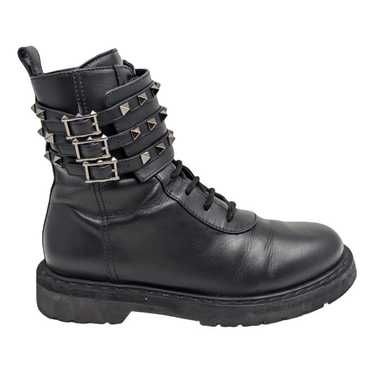 Valentino Garavani Rockstud leather biker boots - image 1