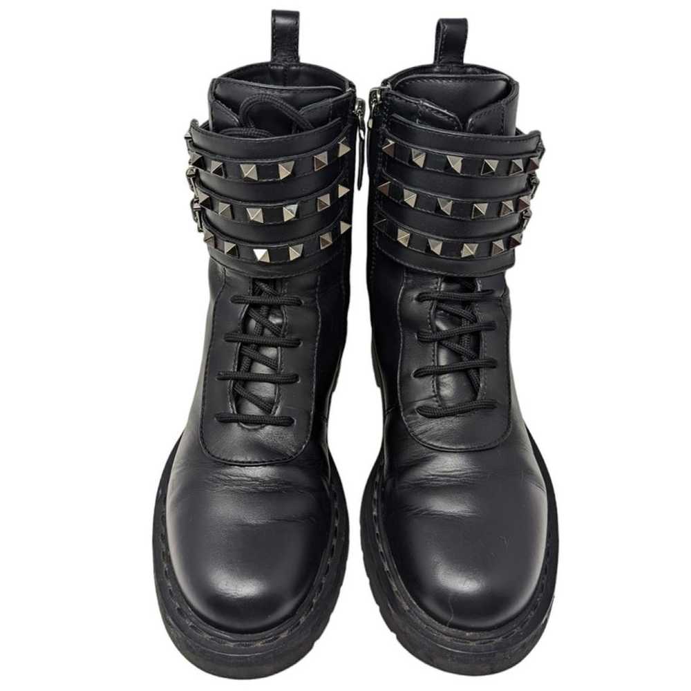 Valentino Garavani Rockstud leather biker boots - image 3