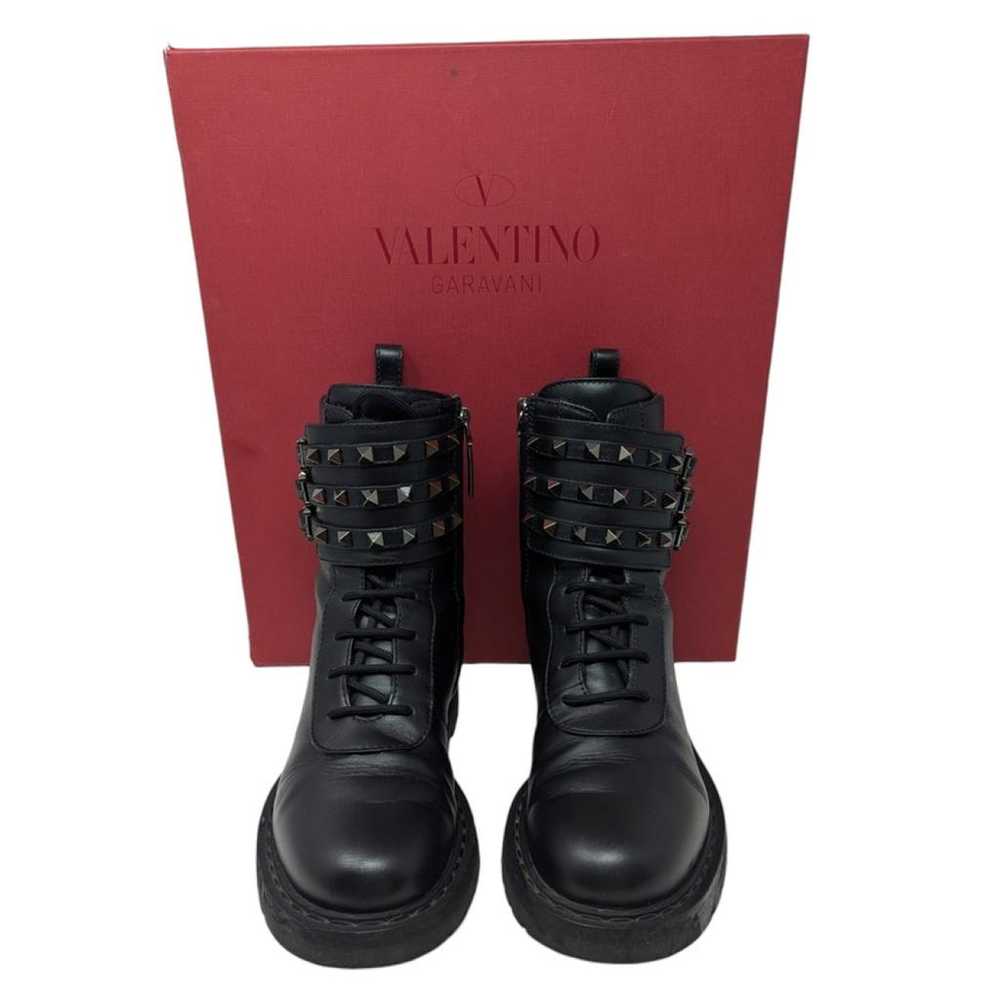 Valentino Garavani Rockstud leather biker boots - image 7