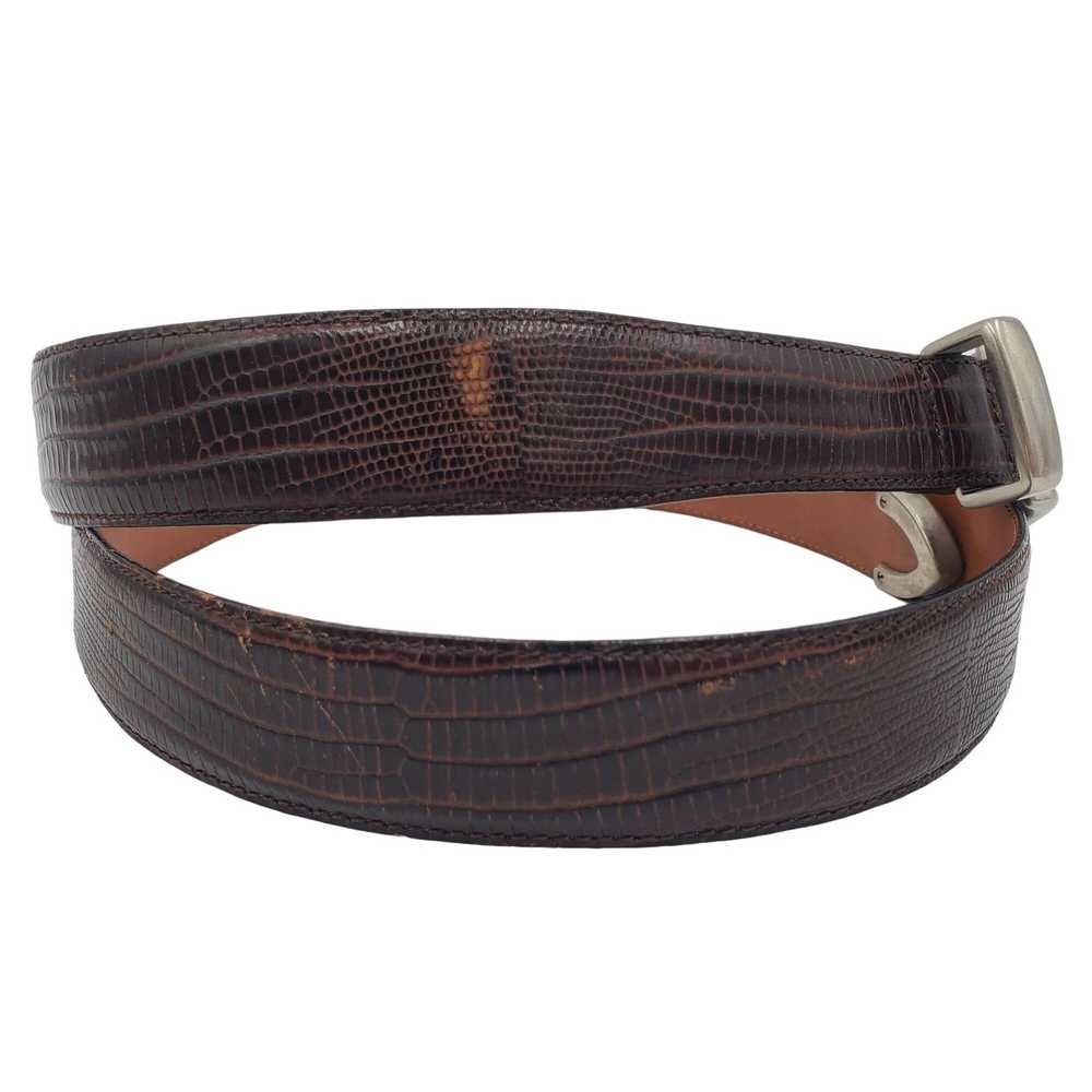 Other Italian Belt Harold Powell Men's 38 Dark Br… - image 6