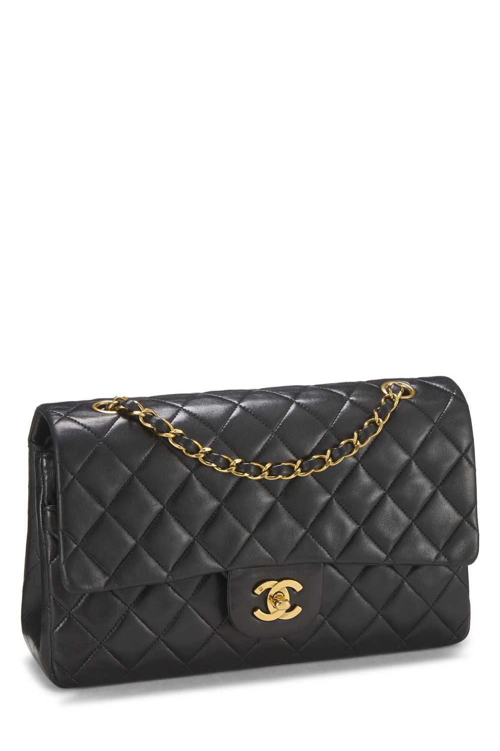 Black Quilted Lambskin Classic Double Flap Medium - image 2