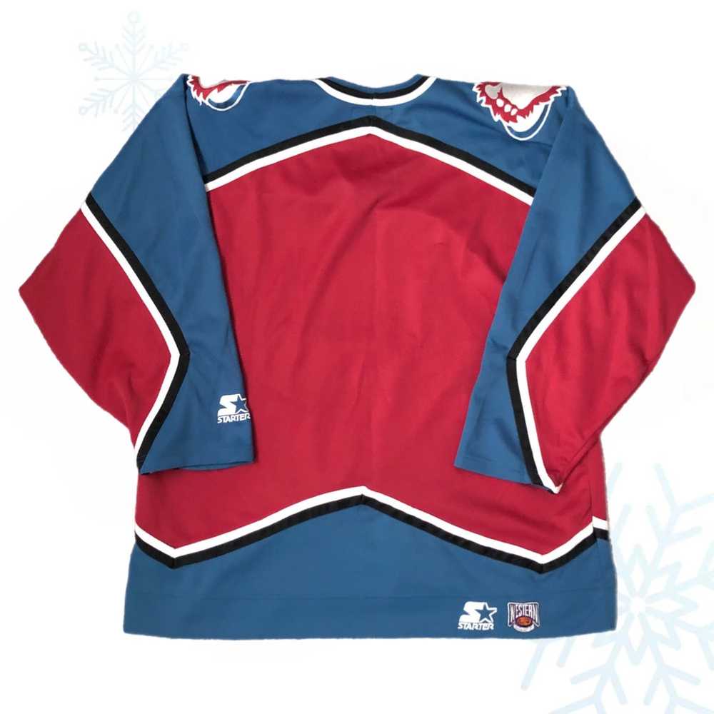 Vintage NHL Colorado Avalanche Starter Jersey (XL) - image 4