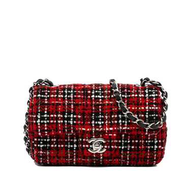 Product Details Red Tweed CC Mini Flap Bag - image 1