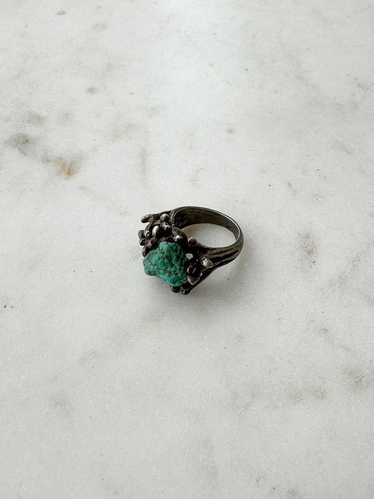 Brutalist Turquoise Ring