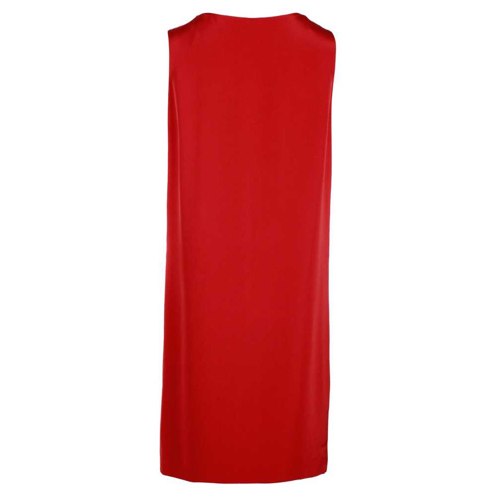 Product Details Saint Laurent Red Cowl Neck Silk … - image 3