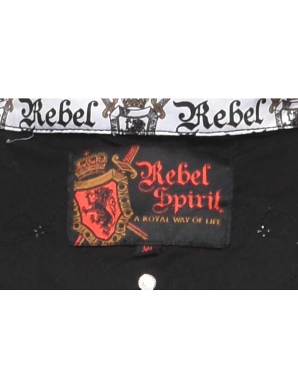 Black Rebel Spirit Printed Shirt - XL - image 4