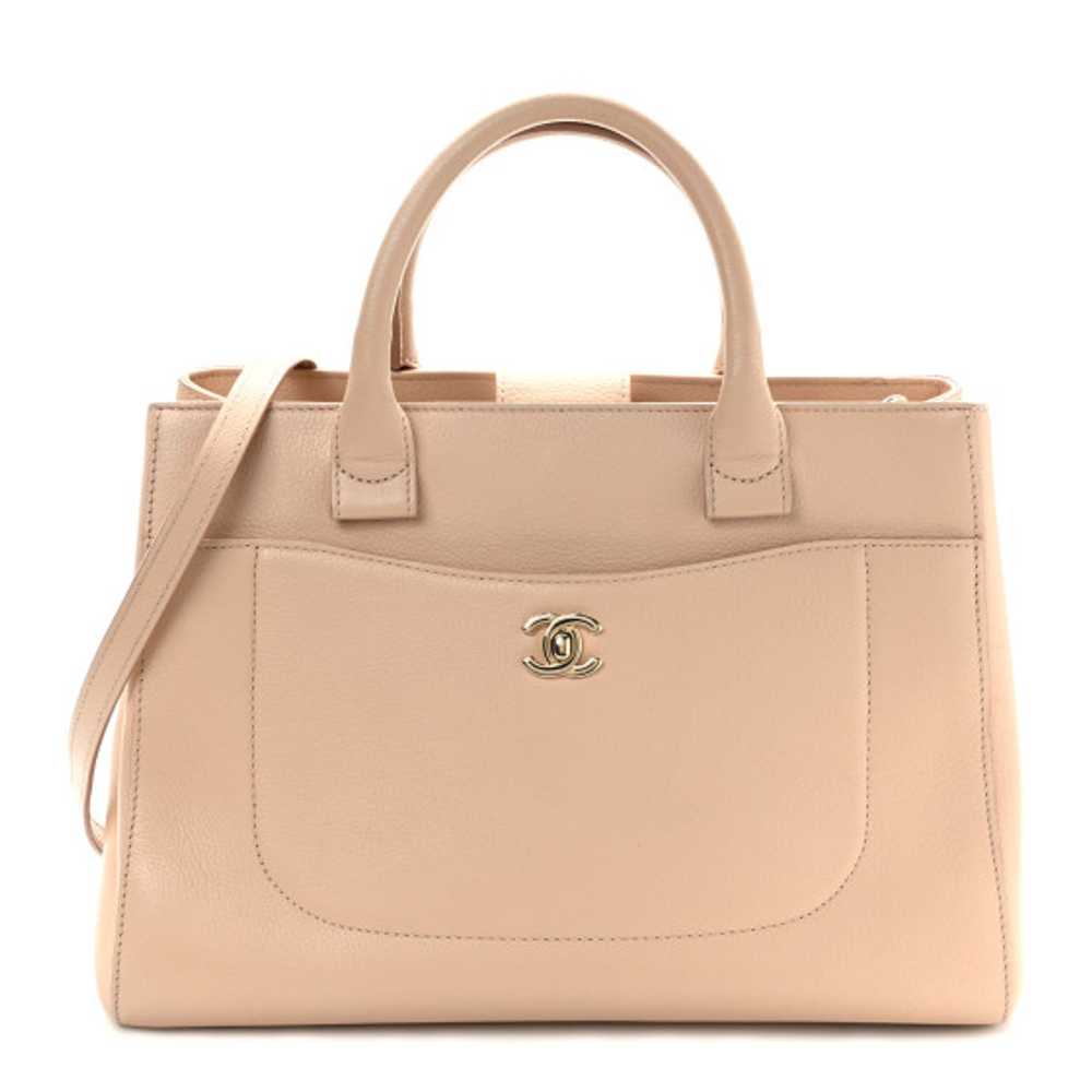 CHANEL Grained Calfskin Small Neo Executive Shopp… - image 1