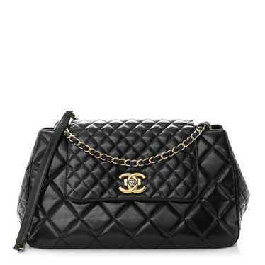 CHANEL Glazed Calfskin Quilted Large Daily Walk F… - image 1