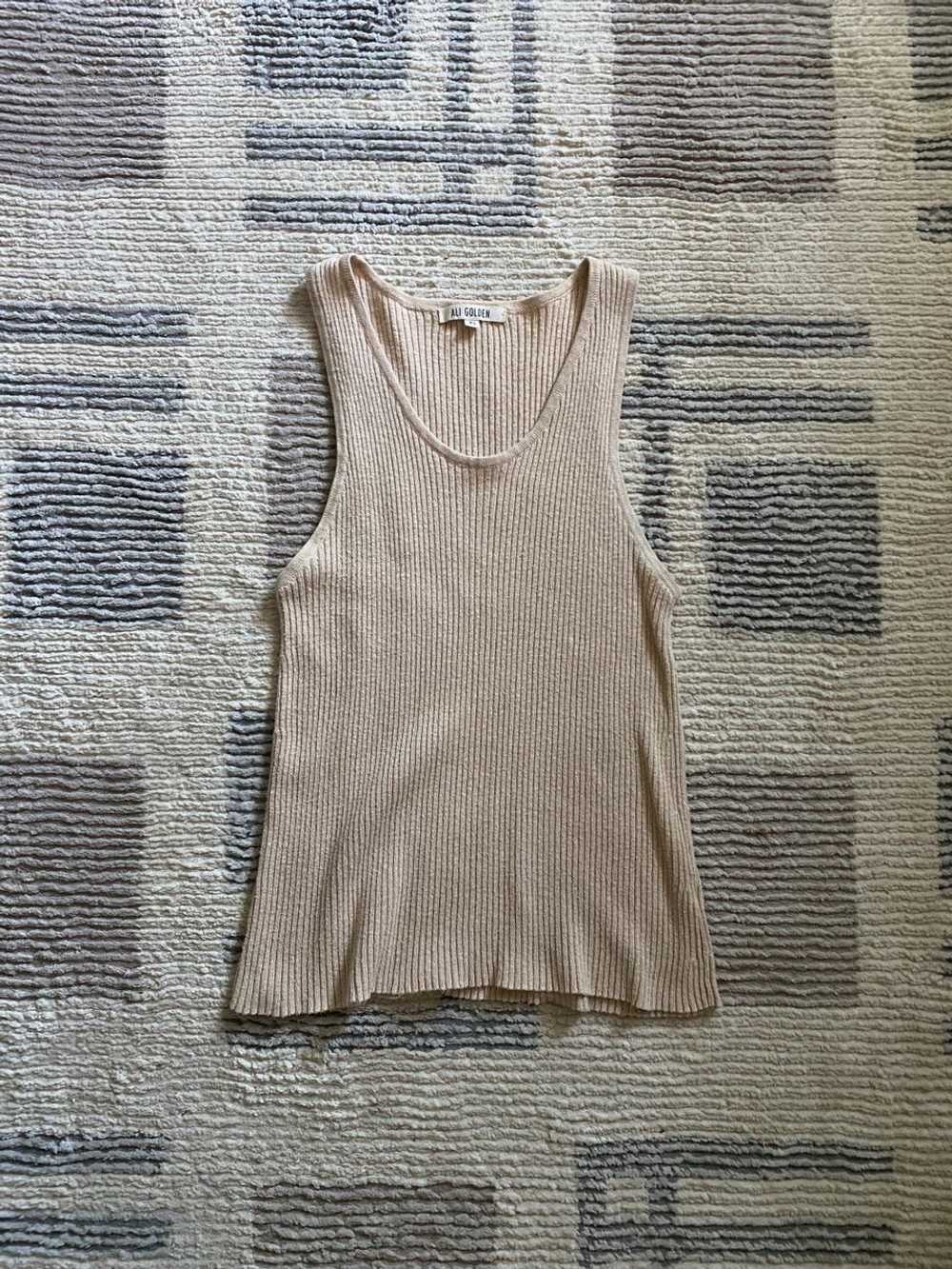 ALI GOLDEN Cotton Knit Tank (XS) | Used, Secondha… - image 1