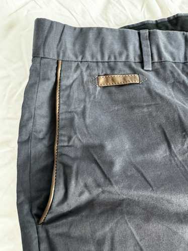 Hermes Hermes Clou de Selle navy blue cotton pants