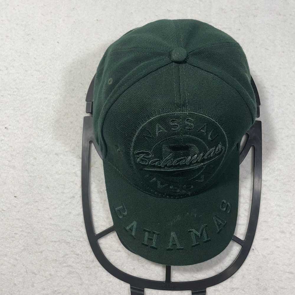 Vintage Nassau Bahamas Green Baseball Cap Dorsett… - image 3